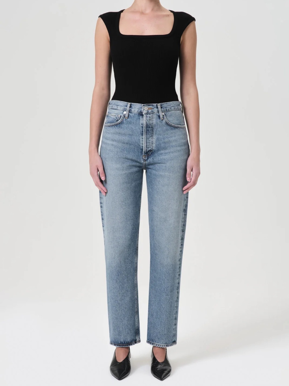AGOLDE 90'S PINCH WAIST HIGH RISE STRAIGHT
IN NAVIGATE 25